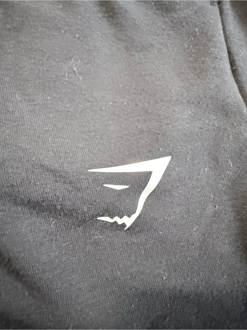 Gymshark Black Sweatpants with White Logo
